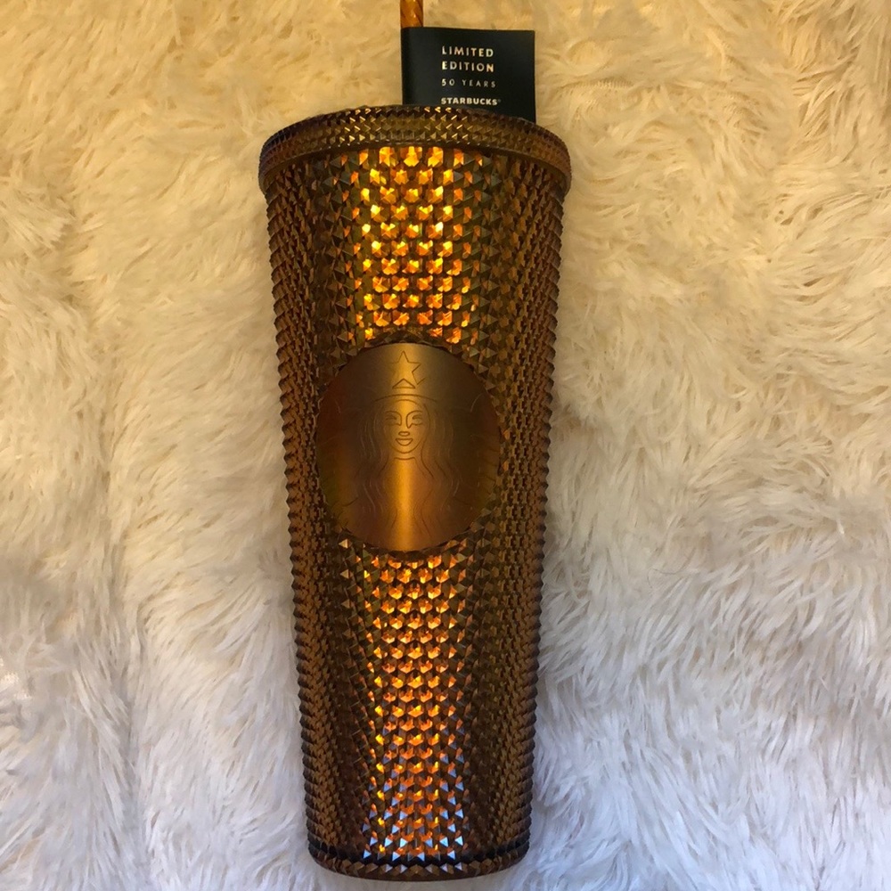 Gold studded tumbler